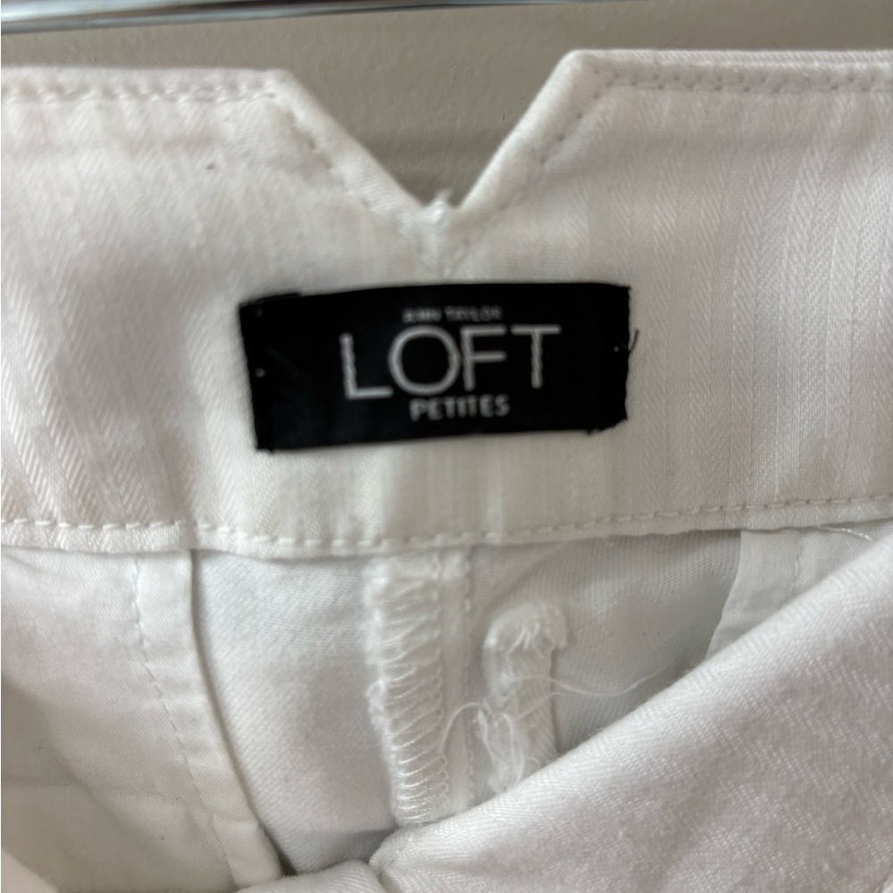 LOFT White Trousers NWOT - Picture 2 of 6